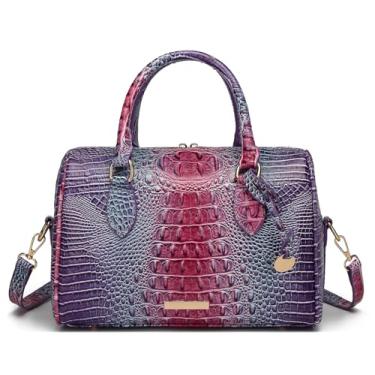 Imagem de Makcr Joacbv Bolsas de crocodilo com alça superior para mulheres, bolsas de couro transversais, bolsa moderna de grande capacidade com alça de ombro