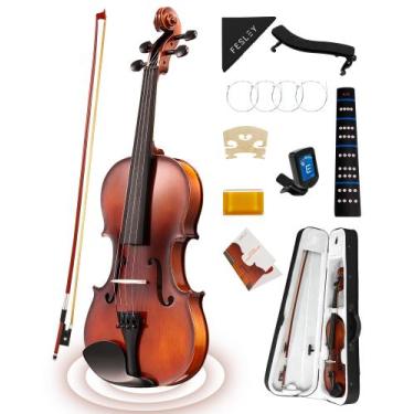 Imagem de Violino 4/4 Fesley Matt - Conjunto Completo para Iniciantes com Estojo
