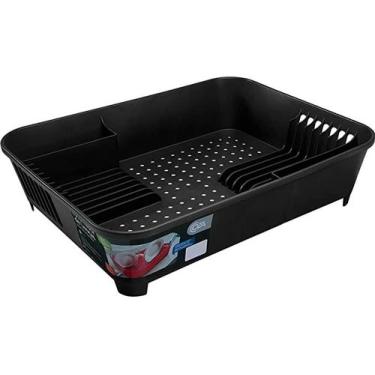 Imagem de Coza escorredor de loucas basic preto 10848/0008 - brinox
