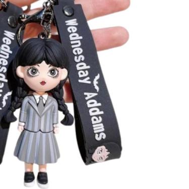 Imagem de Chaveiro Wandinha Família Addams Coleção Chave Carro Bolsa Presente - 