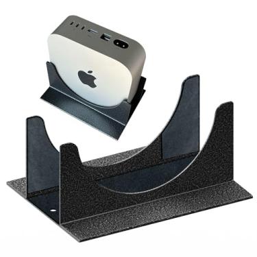 Imagem de Suporte vertical para laptop Mac mini, suporte de mesa – adequado para Mac mini M4 | Moldagem integrada, tinta metálica