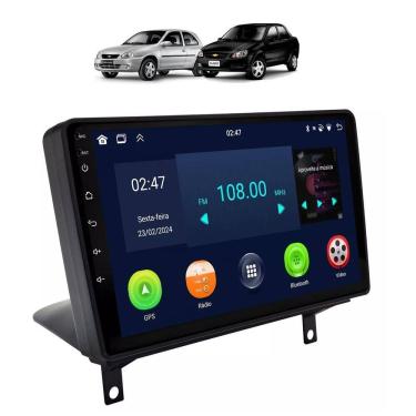 Imagem de Kit Multimídia Corsa Classic 9 Pol Android Carplay Gps 2/32GB - 915BR ROADSTAR