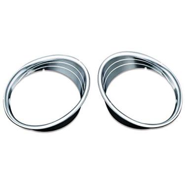 Imagem de Kuryakyn 5622 Acessórios para iluminação de motocicleta: Bisel de luz de condução para motocicletas indianas 2014-19, cromado, 1 par