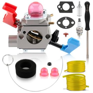 Imagem de MOTOALL Carburador WT-784 com kit de ajuste de filtro de ar para Poulan Weed Eater Craftsman 530071465 530071775 B1750 B1750LE BV1650 BV1650LE BV1800 BV1800LE BV1850 V1850 Soprador de folhas LE BV200LE BV2000