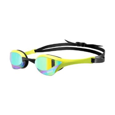 Imagem de Óculos De Natação Arena Cobra Ultra Mirror SWIPE , Azul, Amarelo