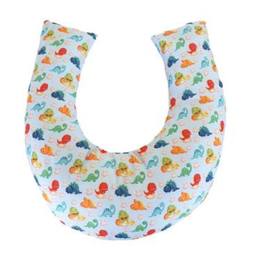 Imagem de Almofada Amamentação para Bebê Menino Sublimada - Carinha de Anjo, Din