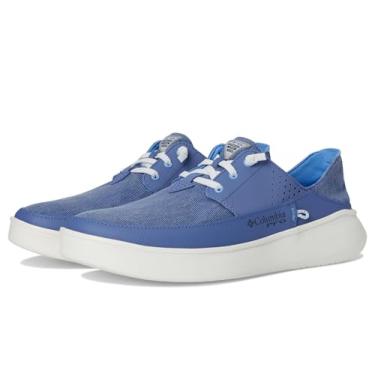 Imagem de Columbia Sapato náutico masculino Boatside Relaxed PFG, Boné Bluebell/branco, 14 Wide
