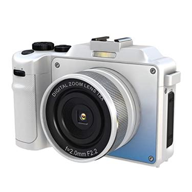 Imagem de Câmeras digitais para fotografia 4K 48MP câmera vlogging autofoco câmera digital com ponto de zoom digital 18X e câmeras digitais de disparo com cartão de 32 GB