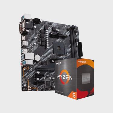 Imagem de Kit Upgrade amd Ryzen 5 5500 Placa Mãe A520M DDR4