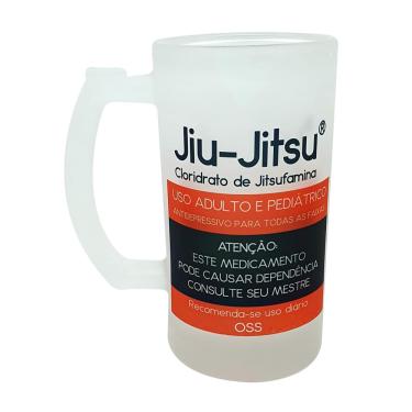 Imagem de Caneca Vidro Chopp Cerveja Arte Marcial Jiu Jitsu Ju-jitsu