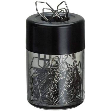 Imagem de Porta Clips Magnético p/ Mesa Escritório - Acrimet, PRETO FUME