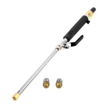 Imagem de ＡＷＨＡＯ Arruela de pressão Wands Alumínio de alumínio Não deslize o uso doméstico para o uso doméstico para 1/2 "3/4" Mangueira de jardim Spray Tip Acessório, Alça Preta