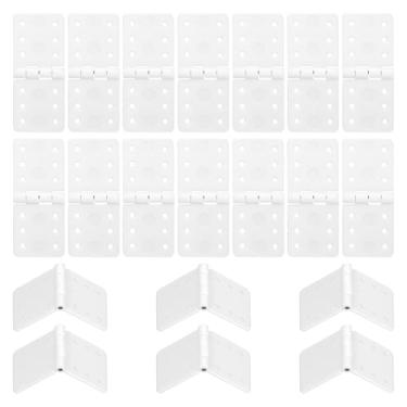 Imagem de 20 peças de dobradiças de nylon, dobradiças de aeronaves de controle remoto peças de avião RC para fixação de dobradiças pequenas de nylon modelo de asa fixa modelo de avião quadrado de folha solta