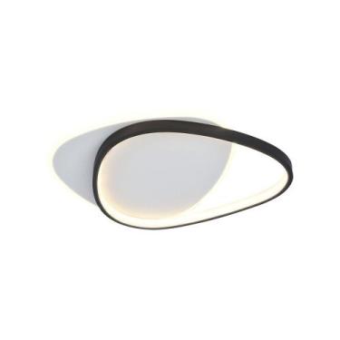 Imagem de Plafon Taschibra Outline Led Bivolt, Preto/Branco