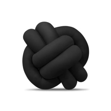 Imagem de Almofada Nó Escandinavo Para Sala e Quarto Decorativa (PRETO)