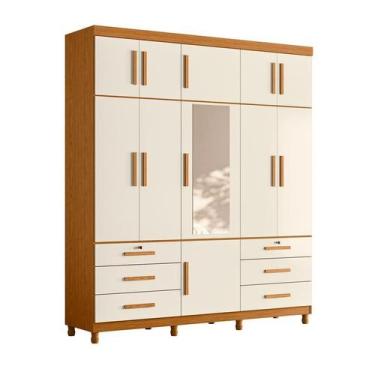 Imagem de Guarda Roupa Triton Plus 11 Portas Cinamomo/Off White - ABZ - Albatroz