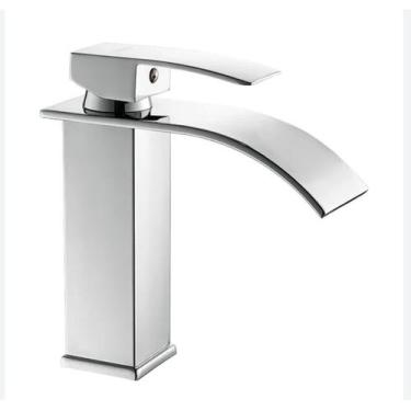 Imagem de Torneira Banheiro Gourmet Cascata Slim Misturador Monocomando Bica Bai