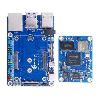 Imagem de Orange Pi Compute Module 4 Kit 4 Gb + 32 Gb, Rockchip Rk3566 Quad-Core 64 Bits Com Placa Base, Orange Pi Cm4 4 Gb Ram 32 Gb Emmc Flash, Suporta Wi-Fi De 2,4/5,0 Ghz E Bluetooth 5.0 (Cm44G32G + Plac