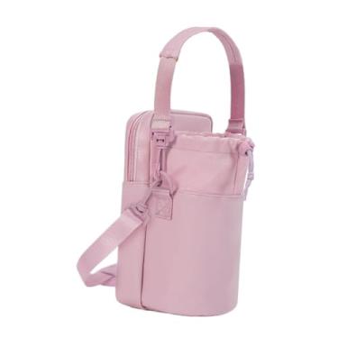 Imagem de YIJU Garraça de garrafinha de água Bolsa de ombro Bike Gift com porta -bolas de bolsa de bolso para esportes de aniversário de festa, Rosa