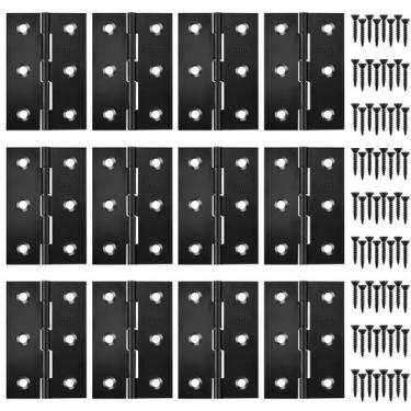 Imagem de Dobradiças QANQIUPLE Black Butt 7,62 cm para janelas de portas de móve