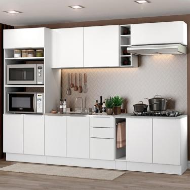 Imagem de Cozinha Completa Stella Armário e Balcão Branco Madesa