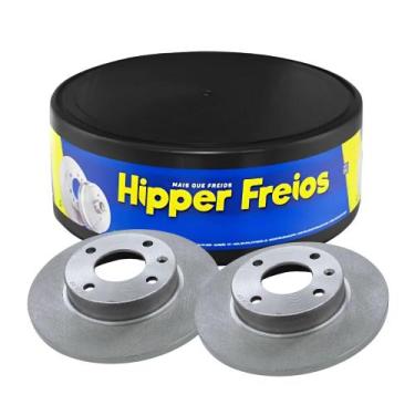 Imagem de Par Disco Freio Dianteiro Chevrolet Celta 1.0 2001 Ate 2015 - HIPPER F
