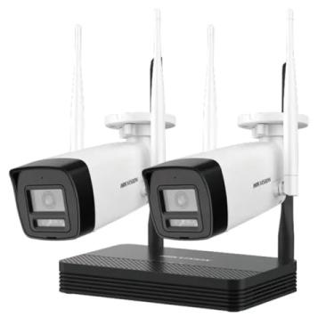 Imagem de Kit Câmeras de Segurança Wi-Fi com NVR, 2 Câmeras Bullet 4MP NKS424W0H