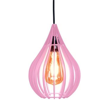 Imagem de Luminária Teto Lustre Pendente Balcão Cozinha Sala Chile Cor:rosa