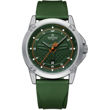 Imagem de Relógio De Quartzo Masculino Casual Pulseira De Silicone Impermeavel Verde