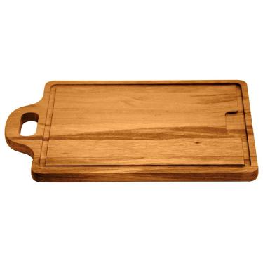 Imagem de Tábua Churrasco Em Madeira Muiracatiara Com Acabamento Envernizado Com Alça 33 X 20 Cm - Tramontina