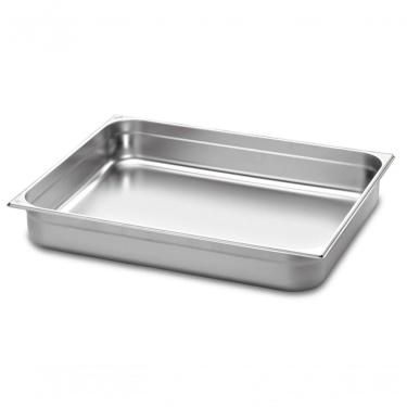 Imagem de Kit 2 Cubas Gastronomica Inox 1-1x65mm Com Tampas Brasinox