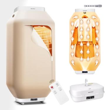 Imagem de Rolitwils Secadora De Roupas Portátil - Mini Máquina Dobrável Com Gancho Ajustável, Design Para Pendurar E Ficar Em Pé, Controle Remoto, Pequena Viagem, Apartamentos, Trailers