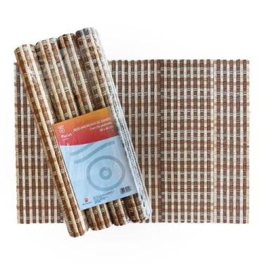 Imagem de Kit 4 Peças Jogo Americano Bambu P/ Mesa Jantar Copa 30x40 - RT