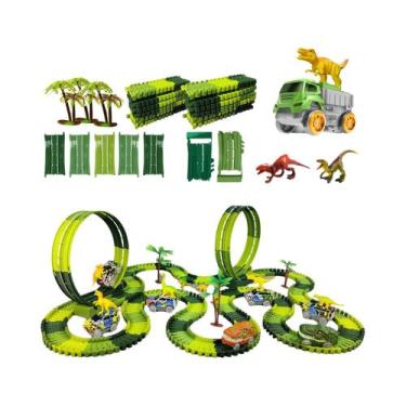 Imagem de Crianças Elétricas Dinossauro Pista Brinquedo Carro Conjunto De Trem E