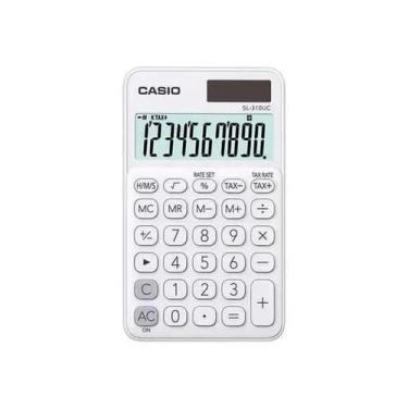 Imagem de Calculadora De Bolso 10 Digitos Branca - Sl-310Uc-Bu-W-Dc - Casio