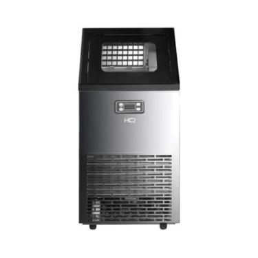Imagem de Máquina de Gelo Profissional HQ 45kg Turbo Ice Preta e Inox HQ-HQMGI45