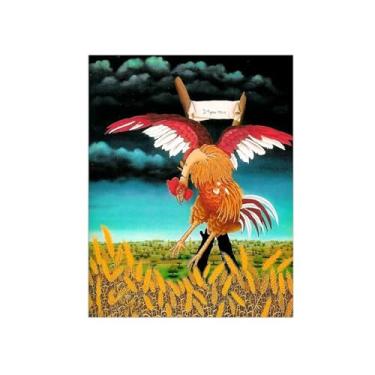 Imagem de Animais Pinturas Famosas Arte Parede-Fotos Lona para Sala de Estar-Galo-Pôster e Imprimir Decoração 30x40cm12x16in Sem Moldura