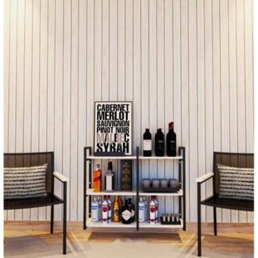 Imagem de Adega Prateleiras Estilo Industrial Aço/Mdf Mobbili Ad-01