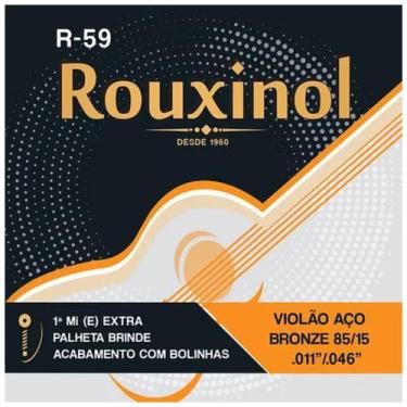 Imagem de Encordoamento Violão Aço Bronze R59 Rouxinol .011" PRR59L