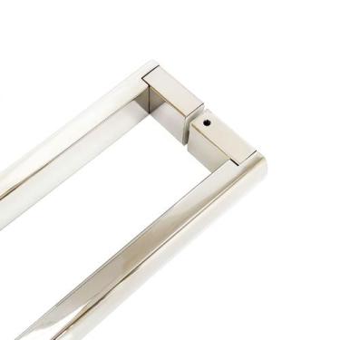 Imagem de Puxador Porta Portão Duplo Em Aço Inox 40 Cm - Decorplace