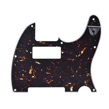 Imagem de KAISH Tele Style Pickguard Guitar Pick Guard Scratch Plate com mini orifício para captador Humbucker para Tele/Telecaster, tartaruga escura