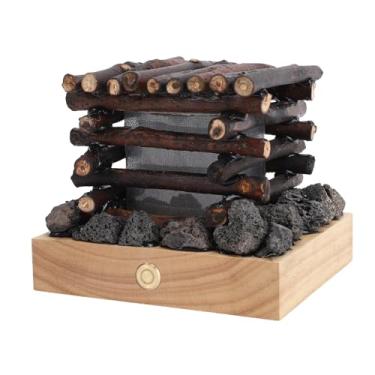 Imagem de Luocute Lâmpada De Fogo Do Falso, Ruído Branco USB Recarregável 3 Modo Flickering Night Light LED Light Com Efeitos Sonoros Embutidos para Decorações De Festa De Acampamento