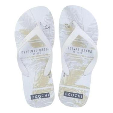 Imagem de Chinelo infantil Menino Ogochi 0485260028697 Branco-Masculino