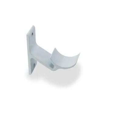 Imagem de Suporte Corrimao Tubo Alumínio Branco Escada Parede KIT 2PCS - VCB