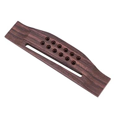 Imagem de Aramox Ponte de Guitarra Acústica de 12 Cordas, Sela de Ponte de Pau-rosa Leve e Suave, Excelente Substituto para o Seu Violão, Com de Bandolim Superior, para Bandolim Plano