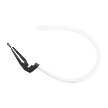 Imagem de predolo Kit de reparo de vaso sanitário com tubo de recarga e clipe para economia de água, resistente para a maioria outras válvulas, peça de reposição, Branco