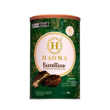 Imagem de Biscottino Pistache com Chocolate ao Leite Haoma  168g