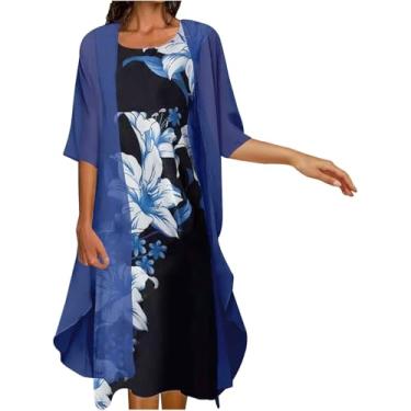 Imagem de Vestidos Para Mãe Da Noiva Para Mulheres 2 Peças Roupas Elegantes Ternos De Vestido De Renda Oco Out Cardigan De Manga Longa Vestido Sem Mangas Conjuntos De Vestidos Para Convi, 10*green, XL