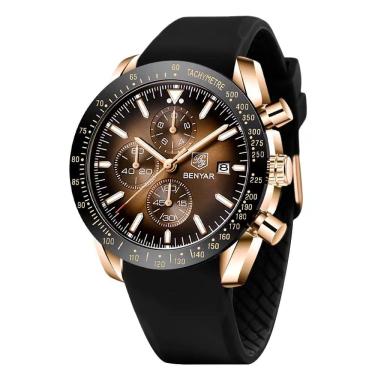 Imagem de Relógio BY BENYAR Analog Quartz Chronograph 30m à prova d`água para homens