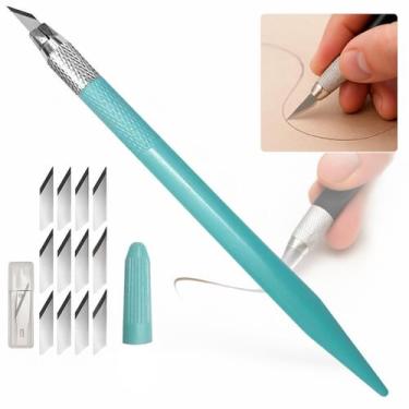 Imagem de Estilete de Precisão Bisturi Para Artesanato Patchwork Scrapbook 12 La